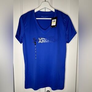 Under Armour Women’s Blue V-Neck Performance Tee